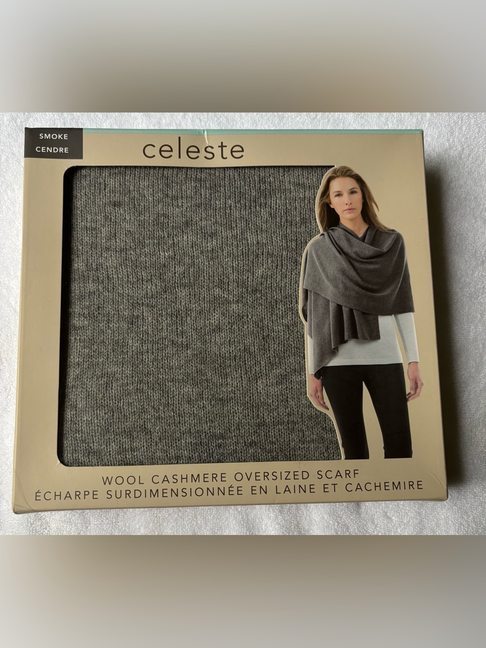 Celeste Wool Cashmere Oversized Scarf